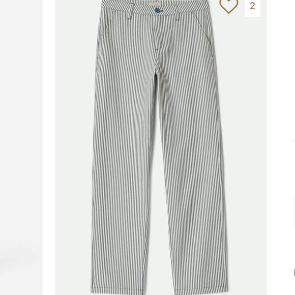 Brixton Railroad Stripe Straight Leg Jeans | Size 24 - Picture 3 of 13